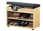 Schoenenbank met zitkussen EIK SONOMA
