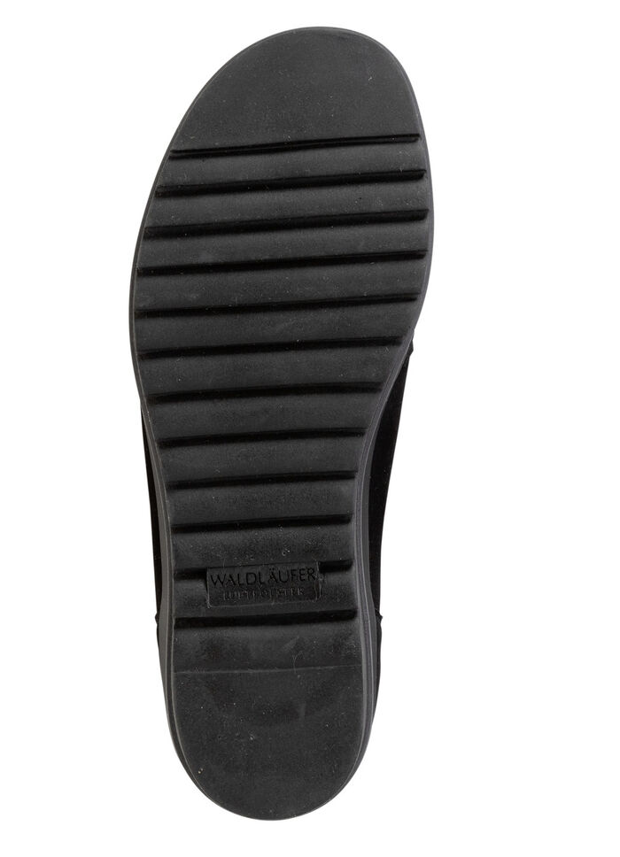 Ranger sandaal met uitneembaar leren voetbed ZWART