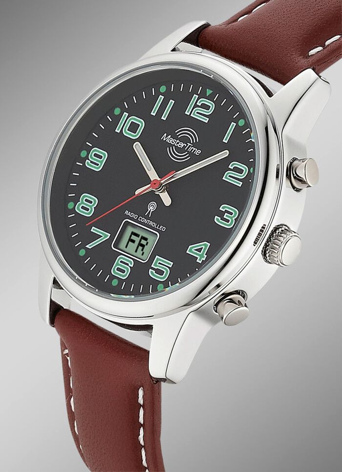 Modieus, sportief dames leren polshorloge 