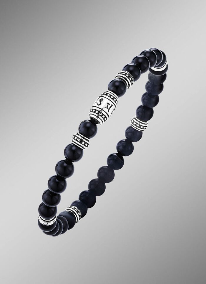 Mannelijke armband met Tibetaanse symbolen 