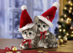 Kerstkatjes van polyresin