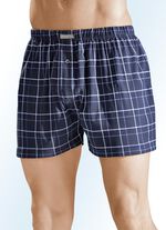 Vier-pack boxershorts met gulp, geruit 