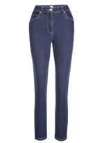 Jeans met 5 zakken DONKERBLAUW