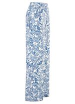 Broek met modieuze wijdte 