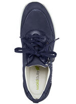 Waldläufer, comfortabele dames veterschoenen, breedte H, met uitneembaar voetbed MARINE