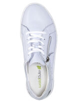 Waldläufer, comfortabele dames veterschoenen, breedte K, met uitneembaar voetbed BLEU-SILBER