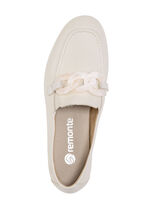 Remonte loafers met trendy sierketting BEIGE