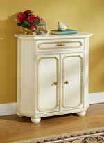 Hoogwaardige meubelserie met echt houtfineer CRÈME-GOUD