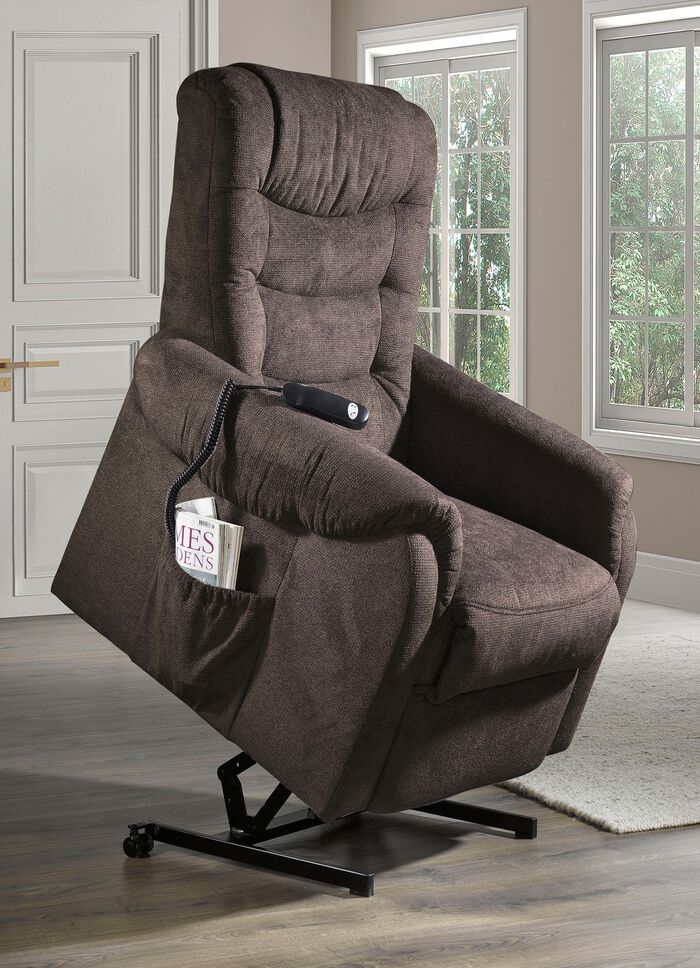 TV-fauteuil met wielen en veerkern 