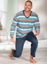 Set van twee pyjama's met V-hals 