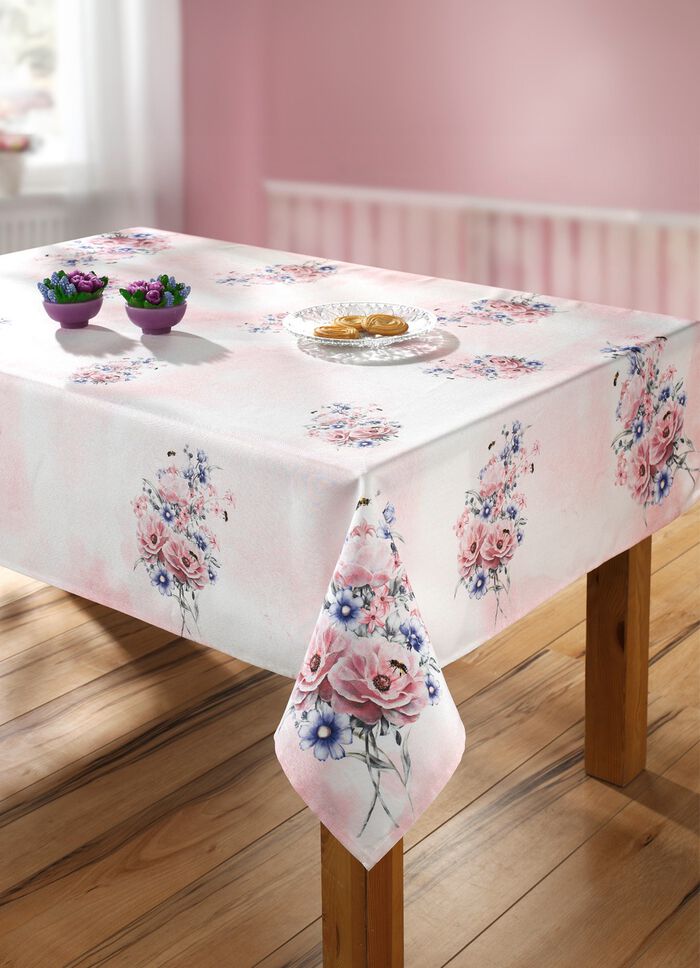 Tafel- en kamerdecoratie met bloemmotieven 