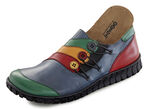 Gemini pantoffels met decoratieve knopen JEANS-MULTICOLOR