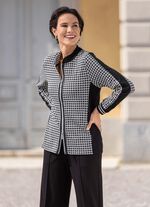 Blousejasje met pied-de-poulemotief 