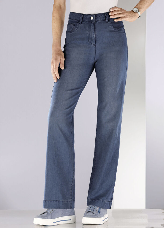 5-pocket jeans DUNKELBLAU