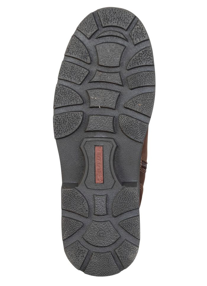 GINO GALANTE, gevoerde herenlaarzen, winterschoenen, met lamsvacht BRUIN