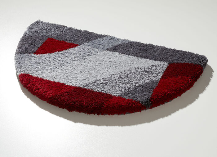 Superzachte badkamerset van Grund GRIJS-ROOD