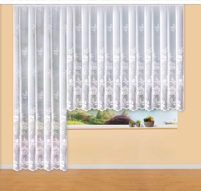 Magisch bloemengordijn in jacquardkwaliteit 