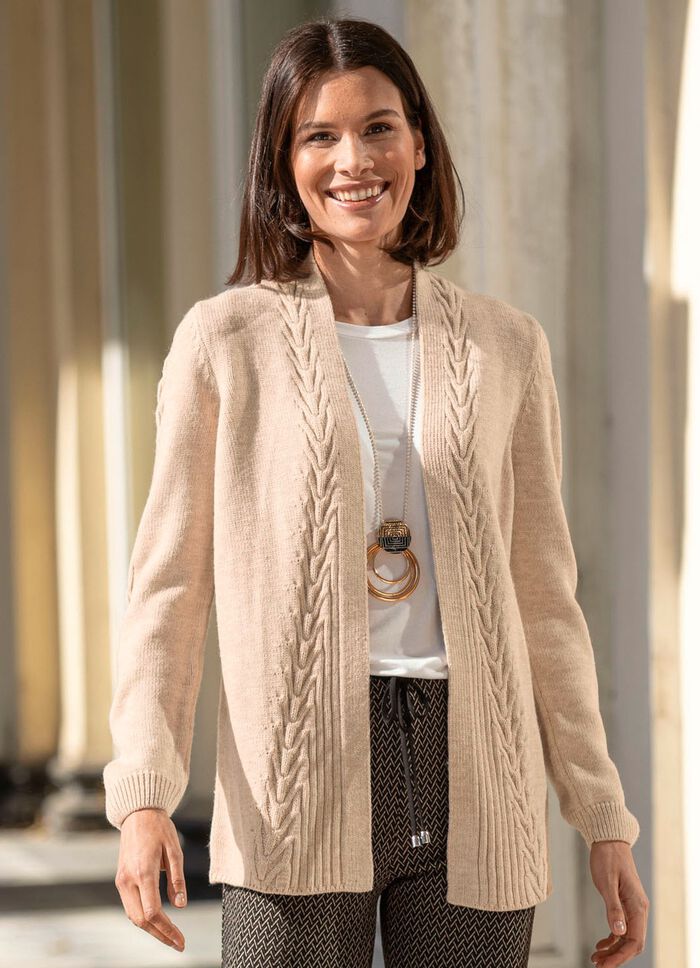 Vest met decoratieve structuur 