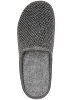 Pantoffels van textiel met een subtiel patroon 