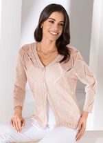 Vest gemaakt van elegant glanzend garen 