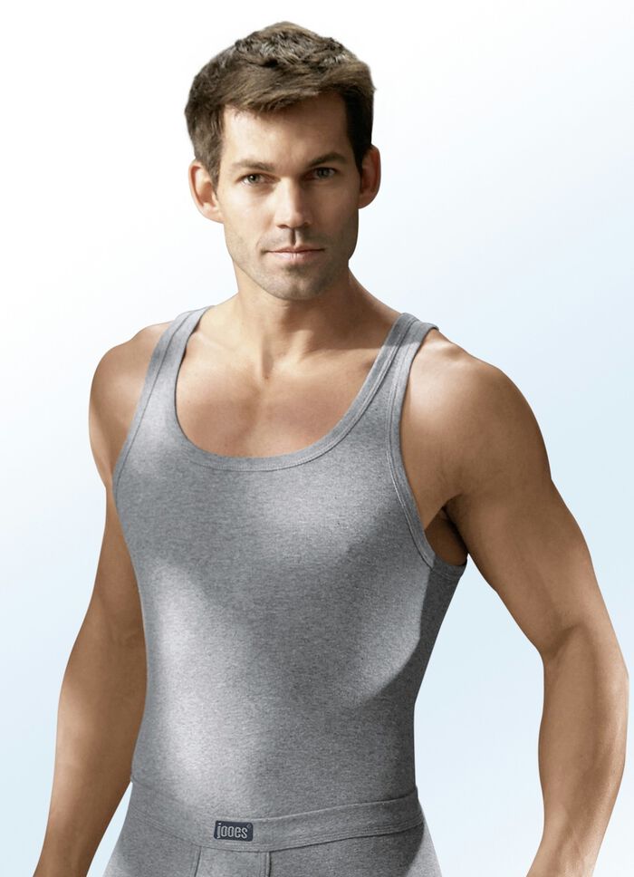 Vier-pack sportjacks in fijne rib, effen gekleurd 