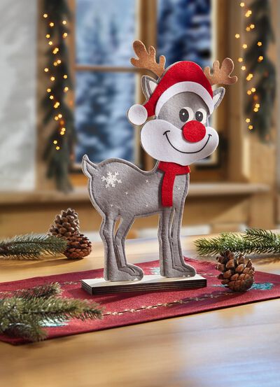 Kerstrendier van vilt 