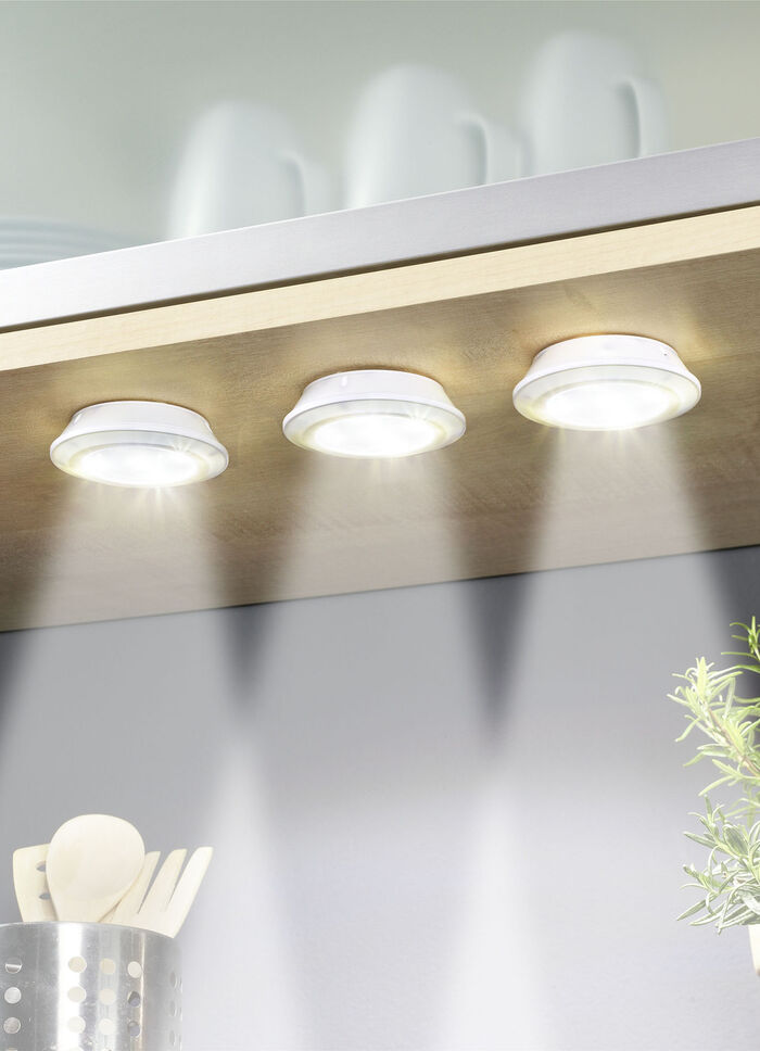 LED lampenset, 3 stuks met afstandsbediening