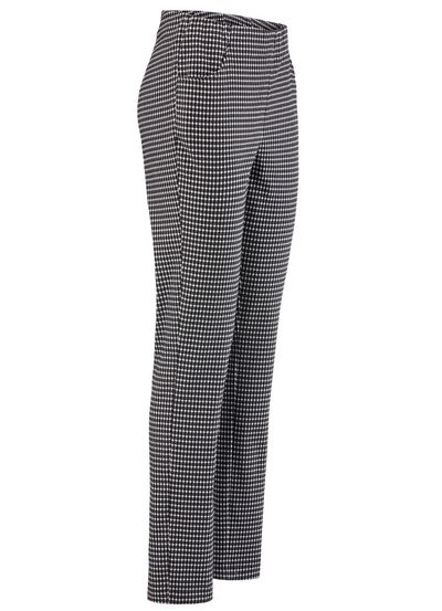 Broek met trendy pied-de-poulemotief 