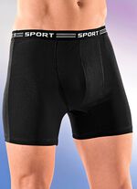 Set van vier broeken van fijne jersey, effen 