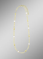 Gouden ketting met zoetwaterparels 