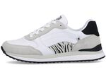Rieker sneakers met een interessante zebraprint WIT