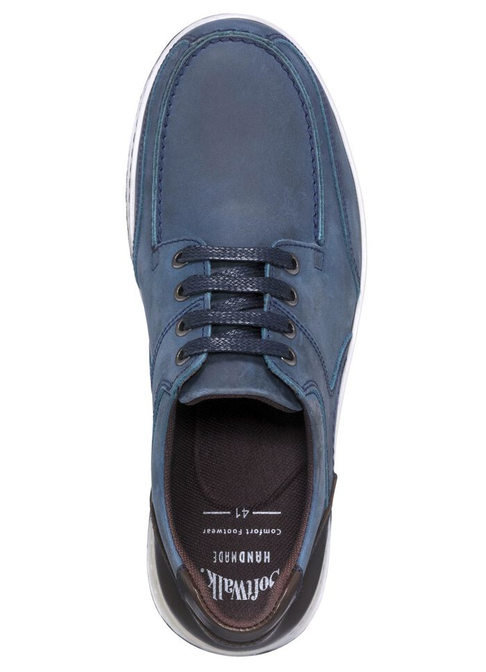 Veterschoenen met contrasterende biezen 