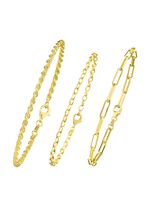 Sieradenset, 3-delig, bestaande uit drie armbanden 