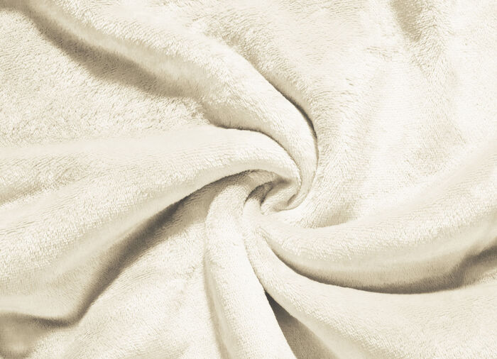 Super gezellig dekentje van teddyfleece kwaliteit CREME
