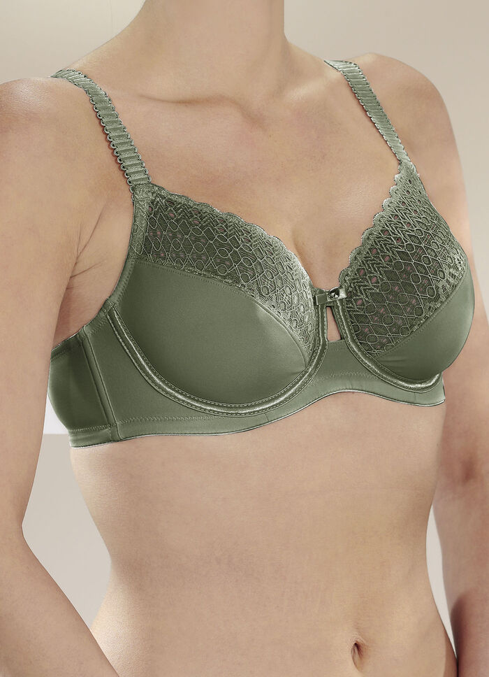 Sassa two-pack beugelbeha 1X OLIJFGROEN, 1X WIT