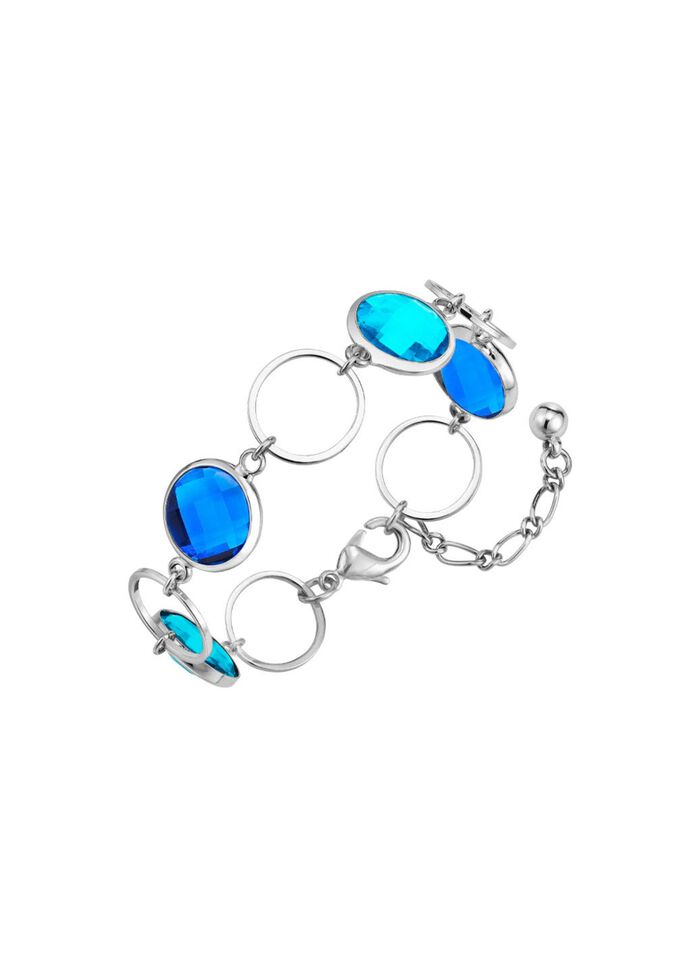 Sieradenset, 3-delig, met kristalstenen 