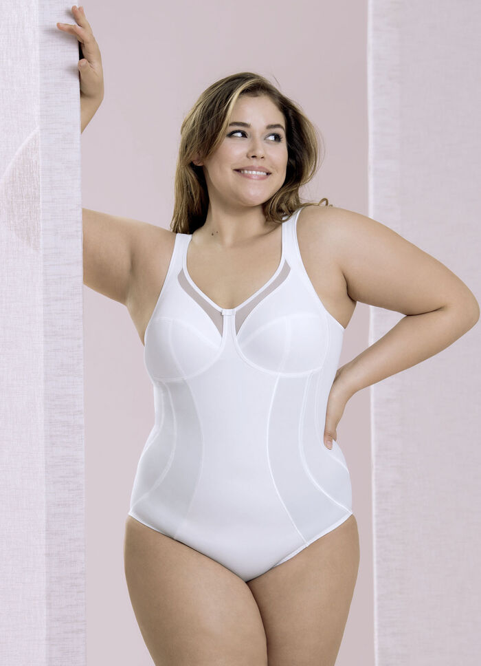 Anita broekcorselet met transparante zeilringen WIT