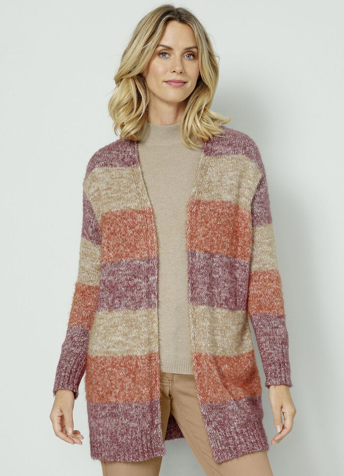 Gebreid vest in garenmix 