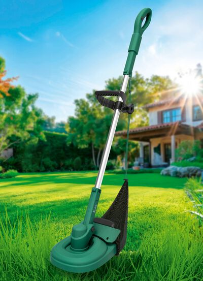 RuWi draadloze trimmer met veiligheidsnet 