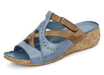 Tweelingmuiltjes met klinknagels JEANS COGNAC