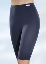 Set van twee fietsbroeken met elastische tailleband 1X MARINE, 1X GRIJS GEM&Ecirc;LEERD