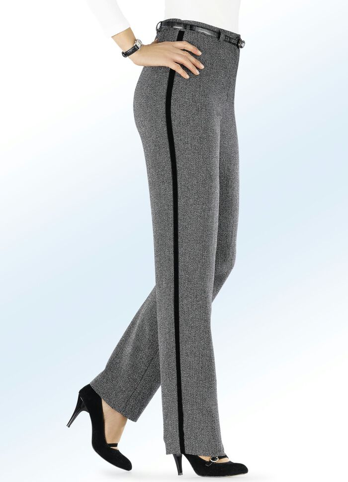 Broek met trendy decoratief lint ANTRA. GEM.