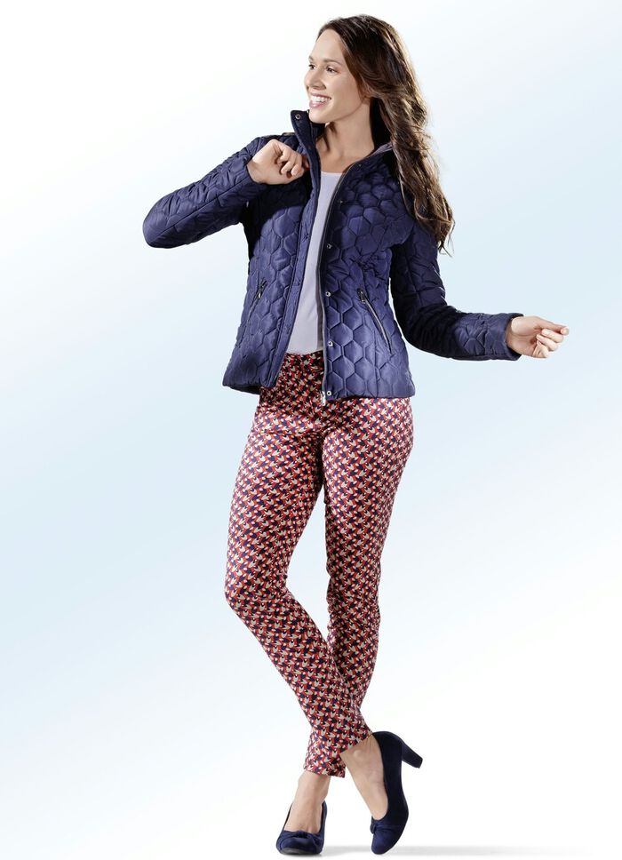 Broek met felgekleurde print 