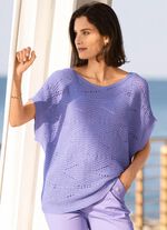 Trui in een kruisgebreid dessin 