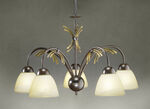 Hanglamp, 5-lichts, met ijzeren frame 