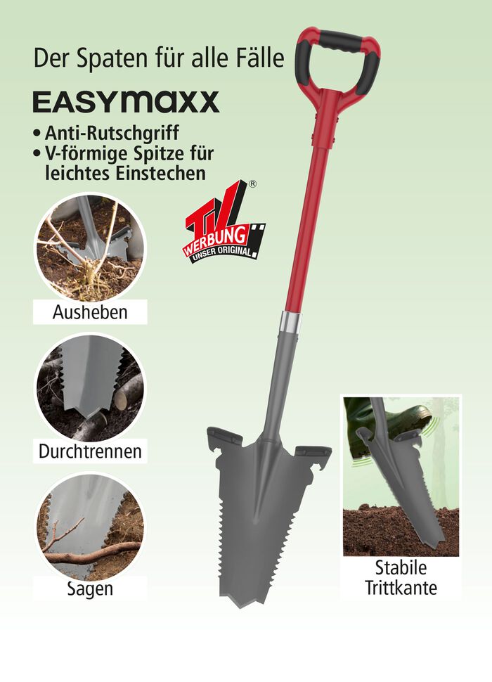 EASYmaxx-spade met wortelzaag 