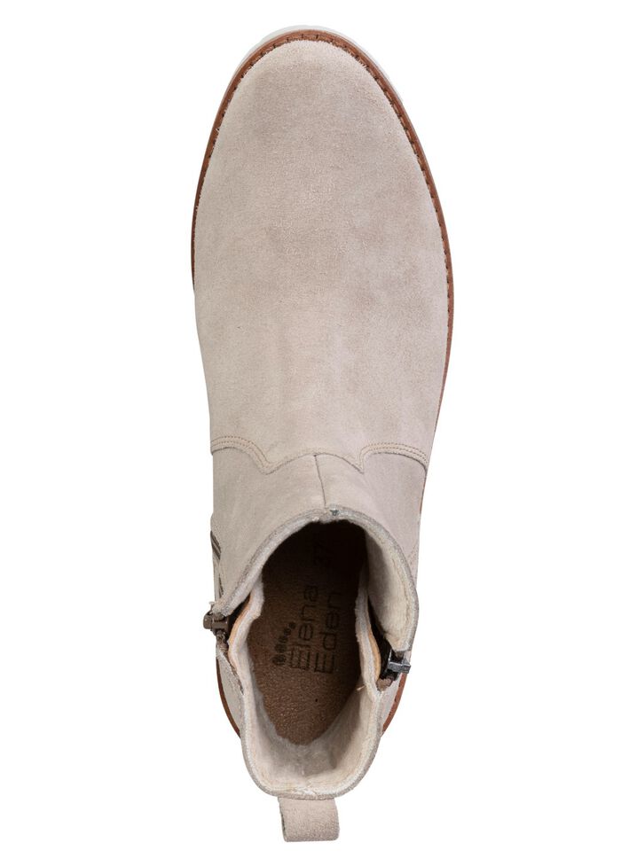 ELENA EDEN su&egrave;de enkellaarzen ZAND