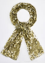 Sjaal met roofdierdessin 