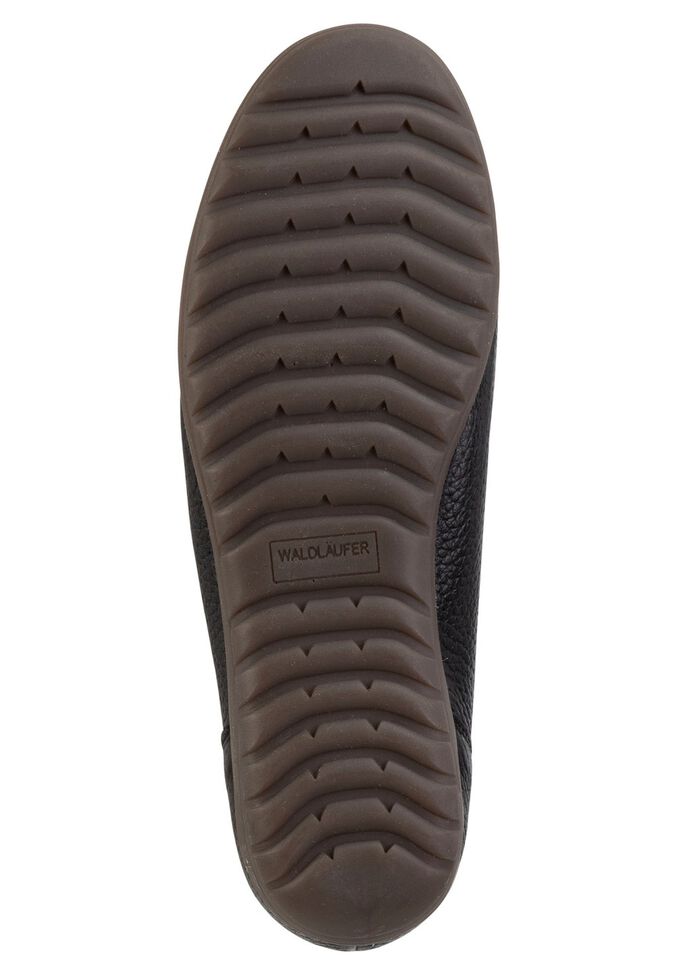 Waldl&auml;ufer, comfortabele damespantoffels, breedte H, met uitneembaar voetbed ZWART