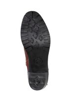 ELENA EDEN enkellaarzen met veters en decoratieve gesp KASTANJEBOLEET